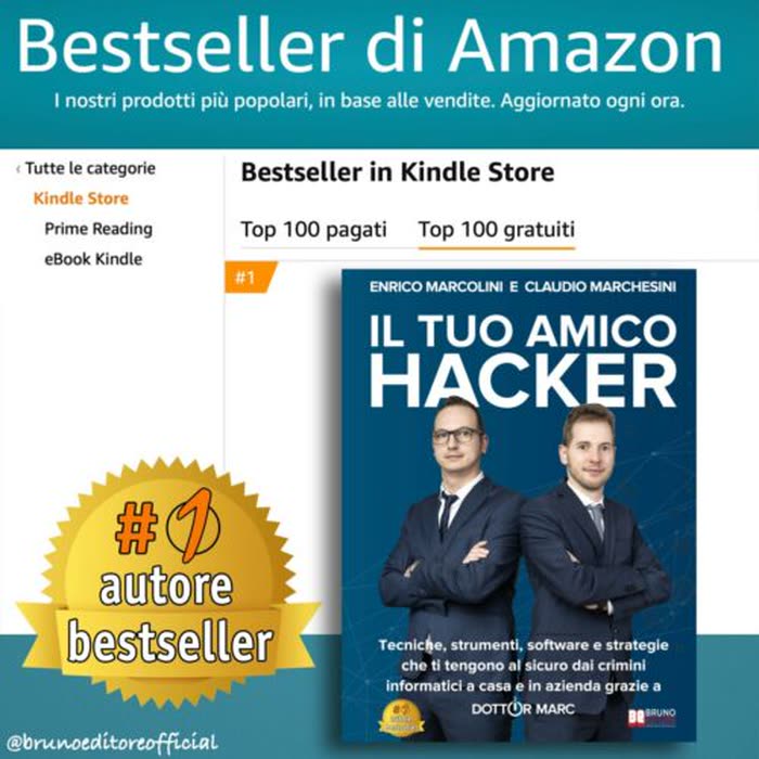 Il Tuo Amico Hacker primo nella classifica Bestseller Amazon