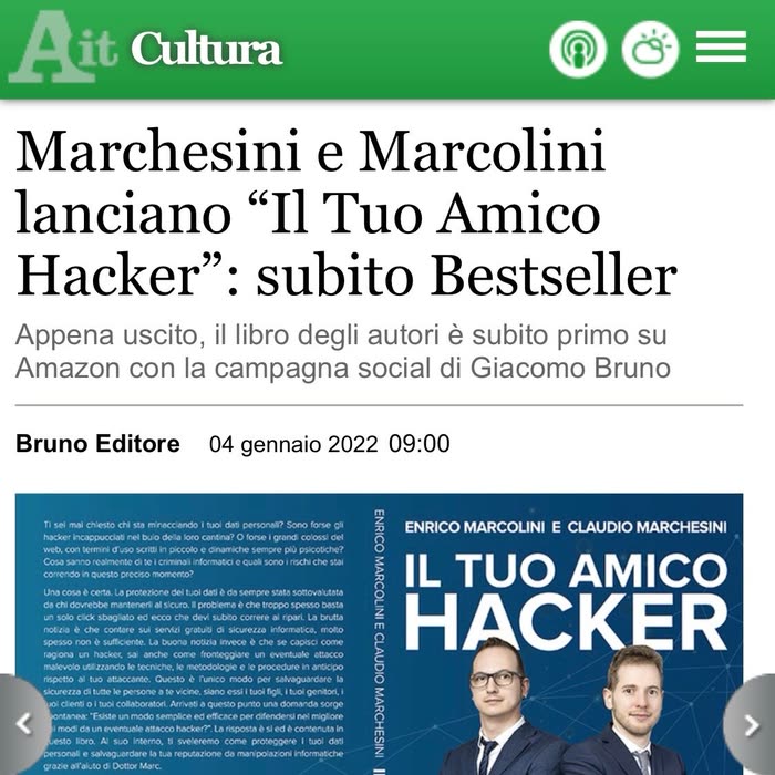 Affaritaliani Cultura — Il Tuo Amico Hacker