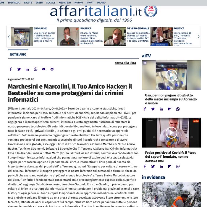 Affaritaliani.it — Il Tuo Amico Hacker