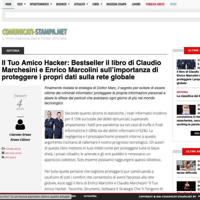 Comunicati Stampa — Il Tuo Amico Hacker